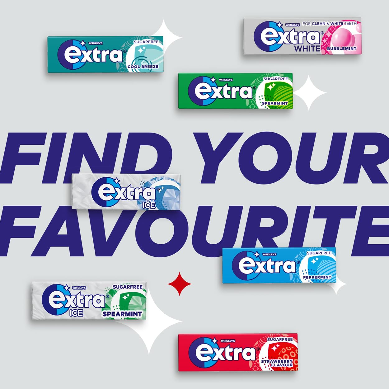 Extra - White Chewing Gum Sugar Free (5 x 10 Pieces) 9