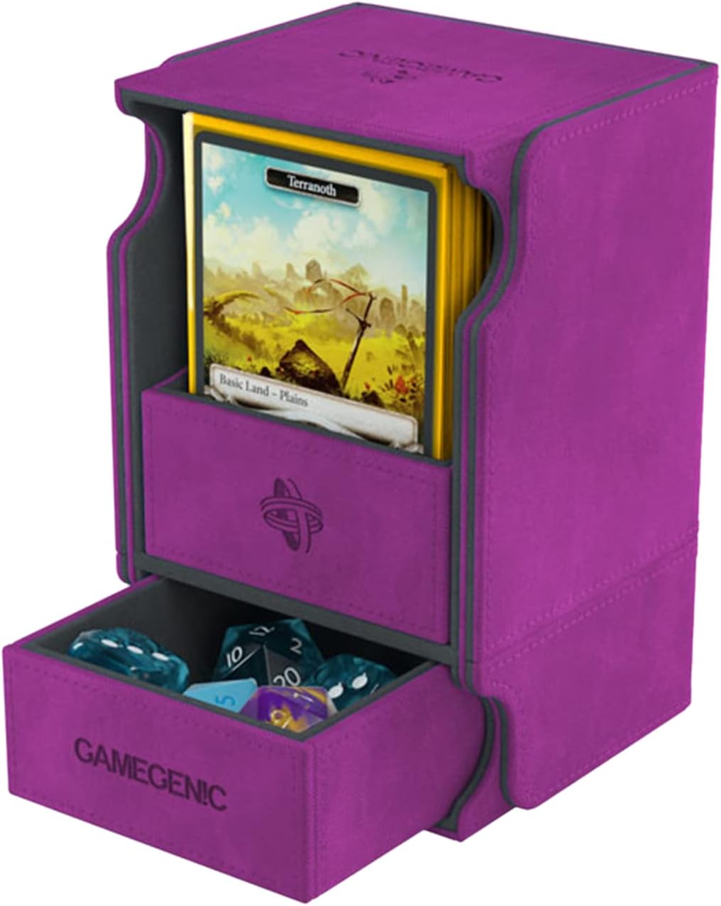 Gamegenic UNIT Watchtower 100+ XL Purple Accessory for Card and Board Games 3