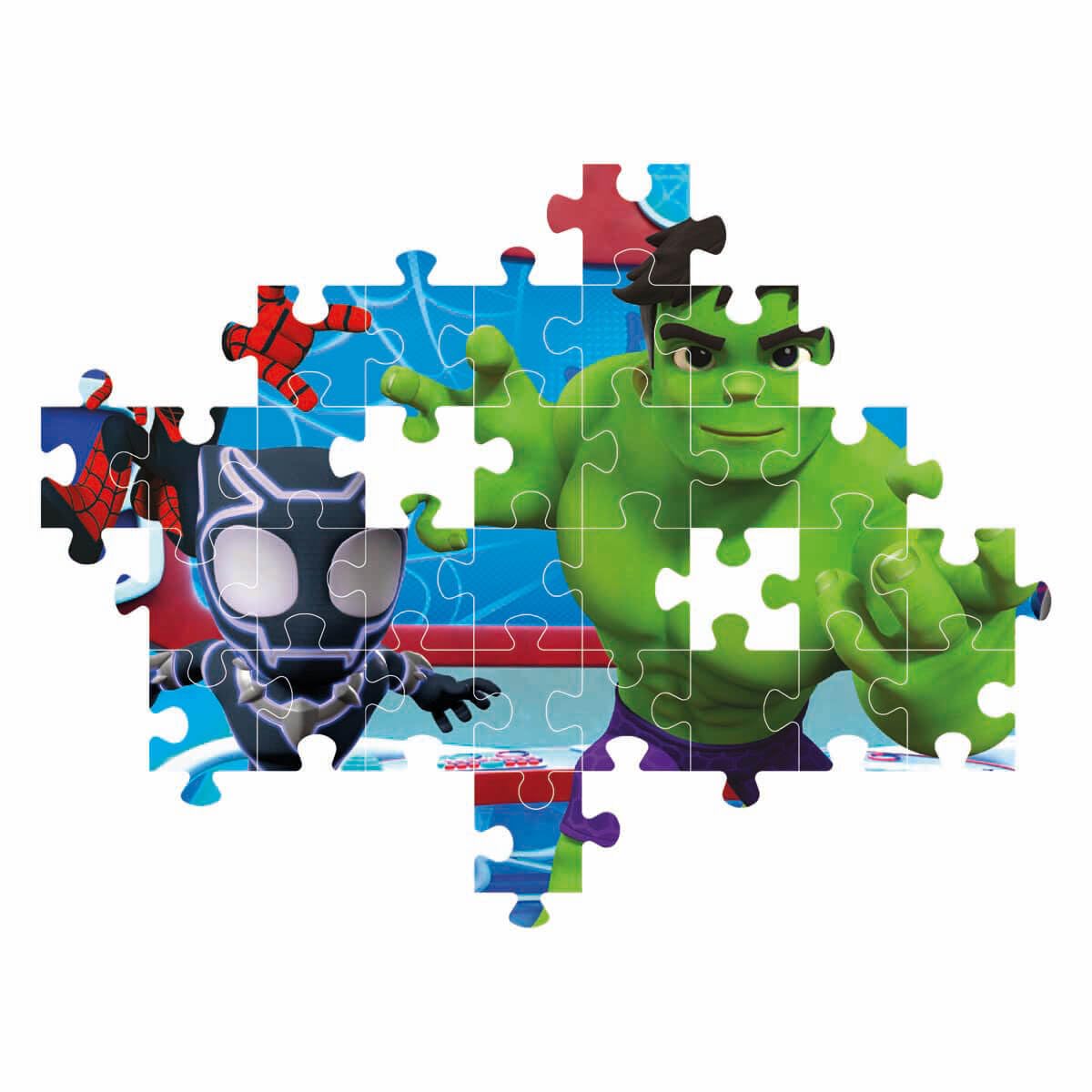 Clementoni Marvel Spidey & Friends 60-Piece Jigsaw Puzzle - Educational Kids Puzzle for Ages 4-7
