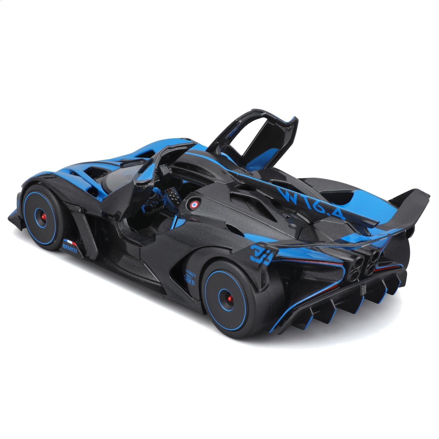 Maisto Bugatti Bolide 1:24 Scale Die-Cast Model Car - Blue | Opening Doors | Working Steering & Suspension 4