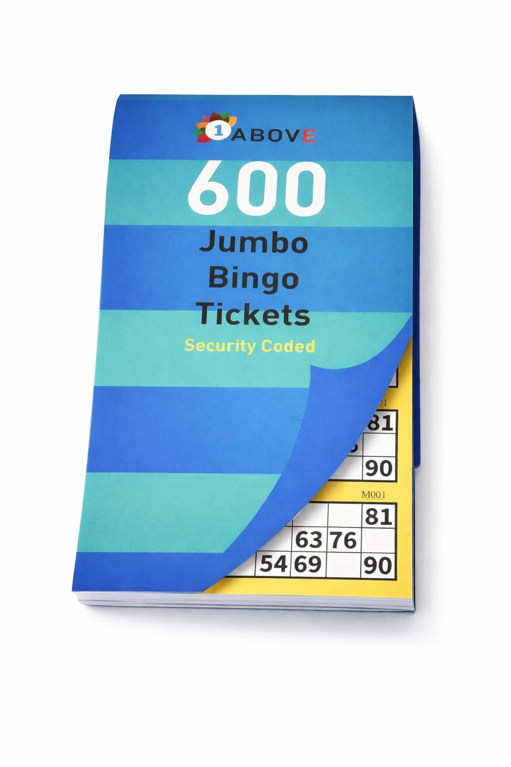 1ABOVE Bingo Tickets - Jumbo Multi Fun Books Pages | Paper | Assorted Color