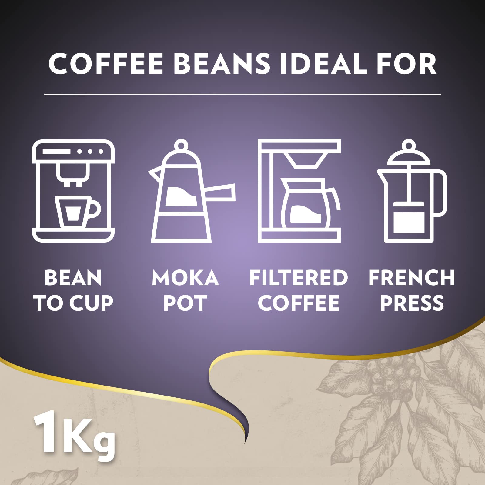 Lavazza Espresso Barista Intenso - Drum Roasted Coffee Beans, 1 kg