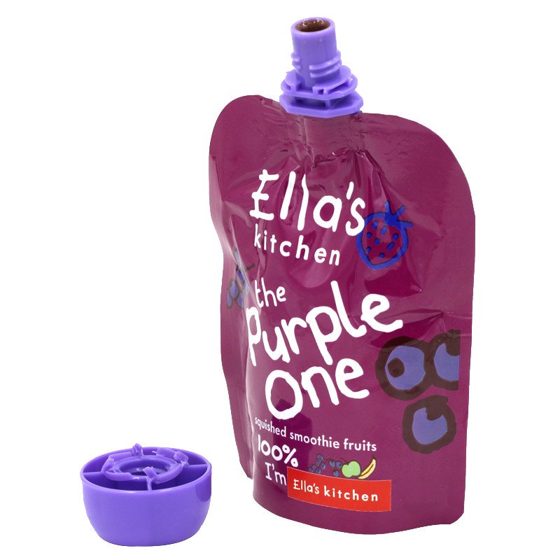 Ella's Kitchen Organic Fruit Smoothie The Purple One - Blackcurrant & Blueberry, 90g