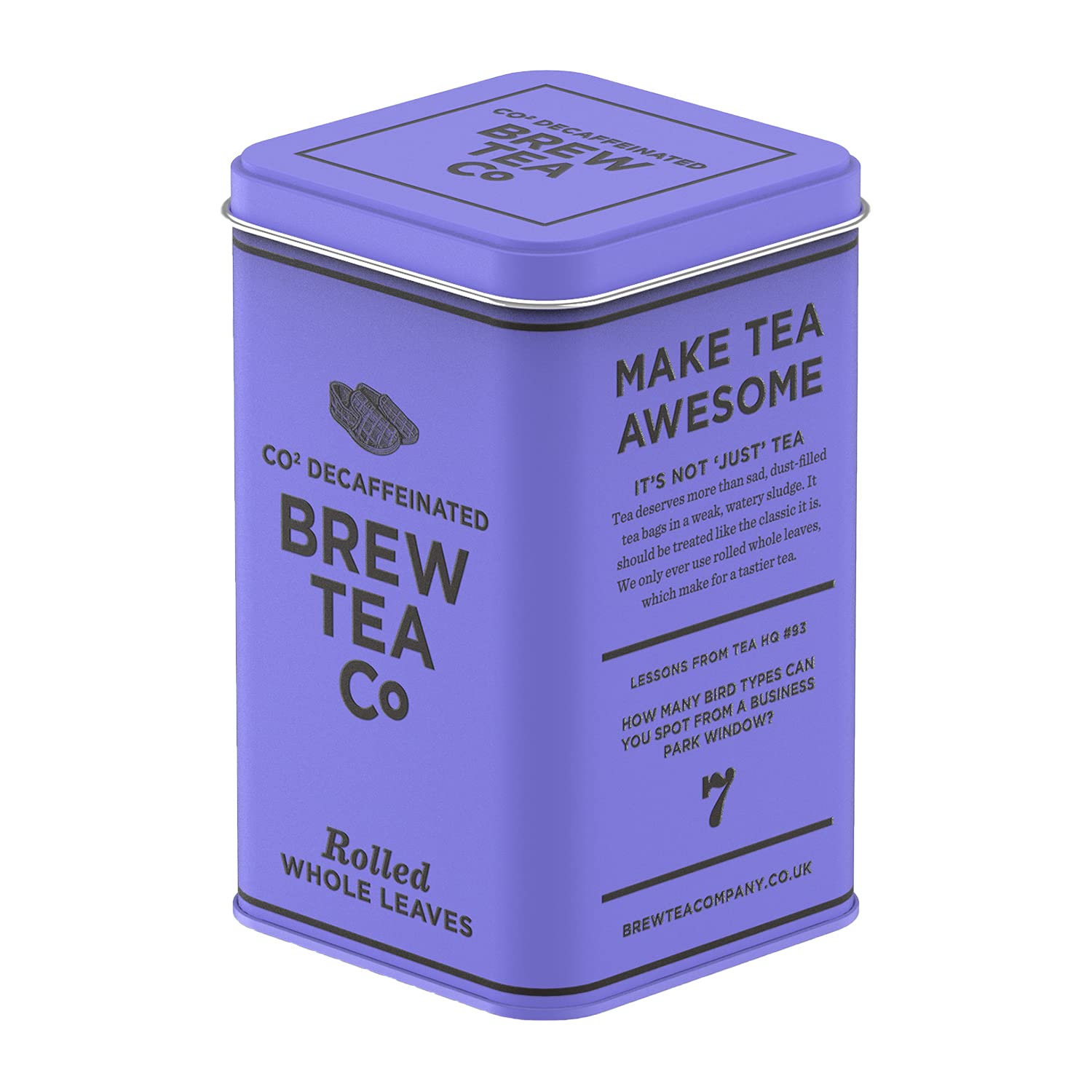 Brew Tea Co CO2 Decaffeinated Ceylon Tea - Fruity & Earthy - 150g in Classic Tin