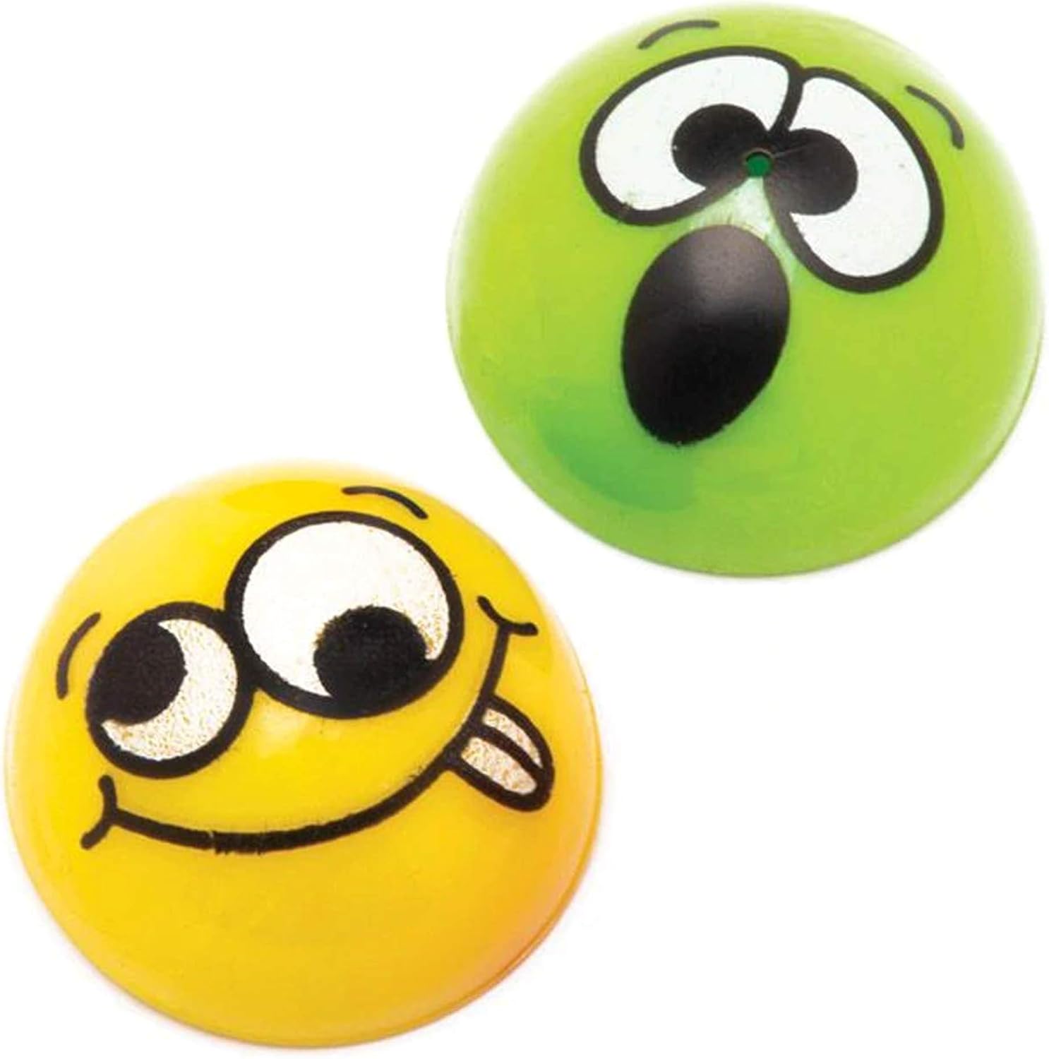 Baker Ross Funky Faces Jumping Poppers - 12-Pack Pop-Up Toys for Kids 3