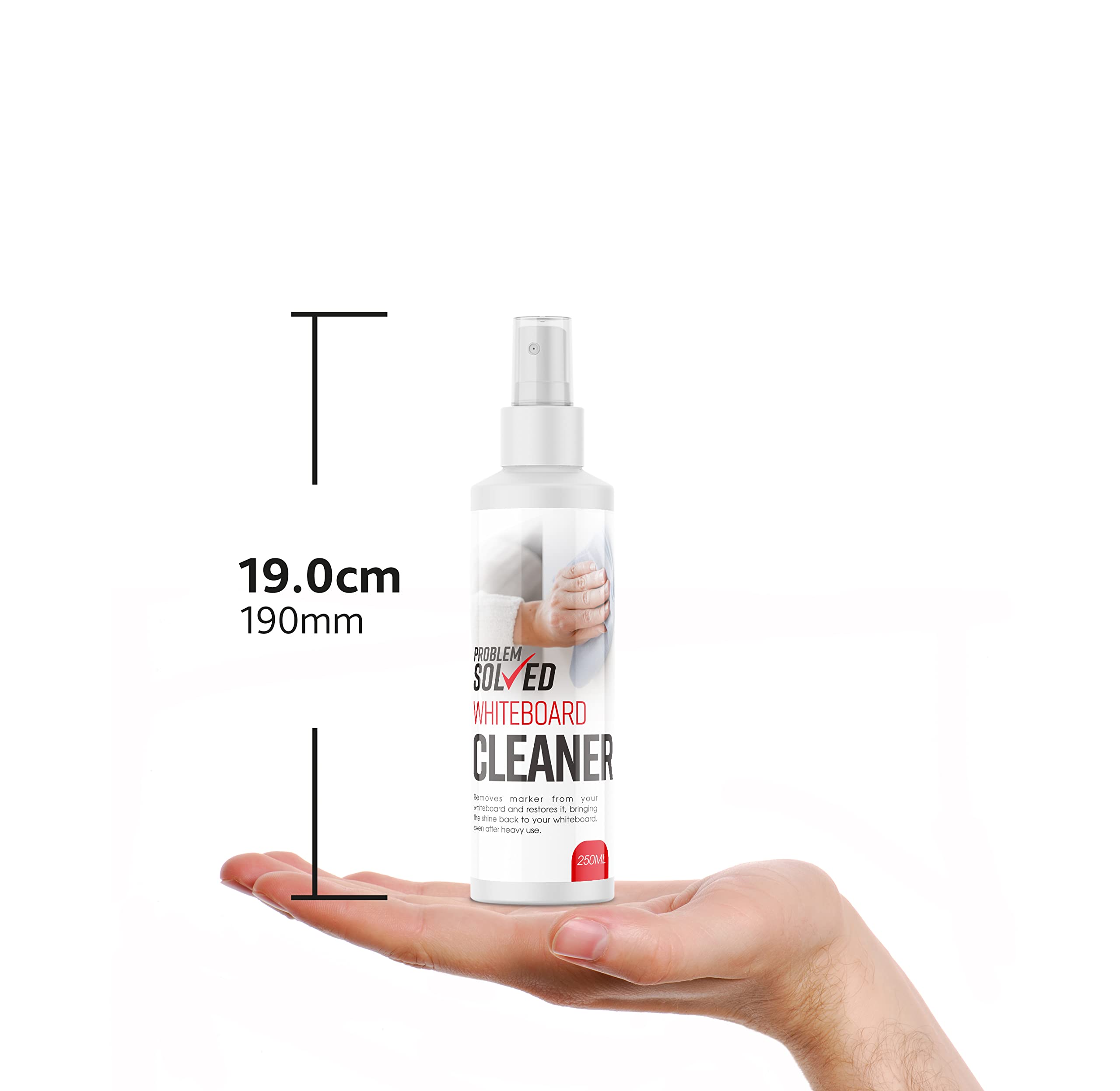 Problem Solved Whiteboard Cleaner Spray Liquid - Streak Free Finish | 250 ml