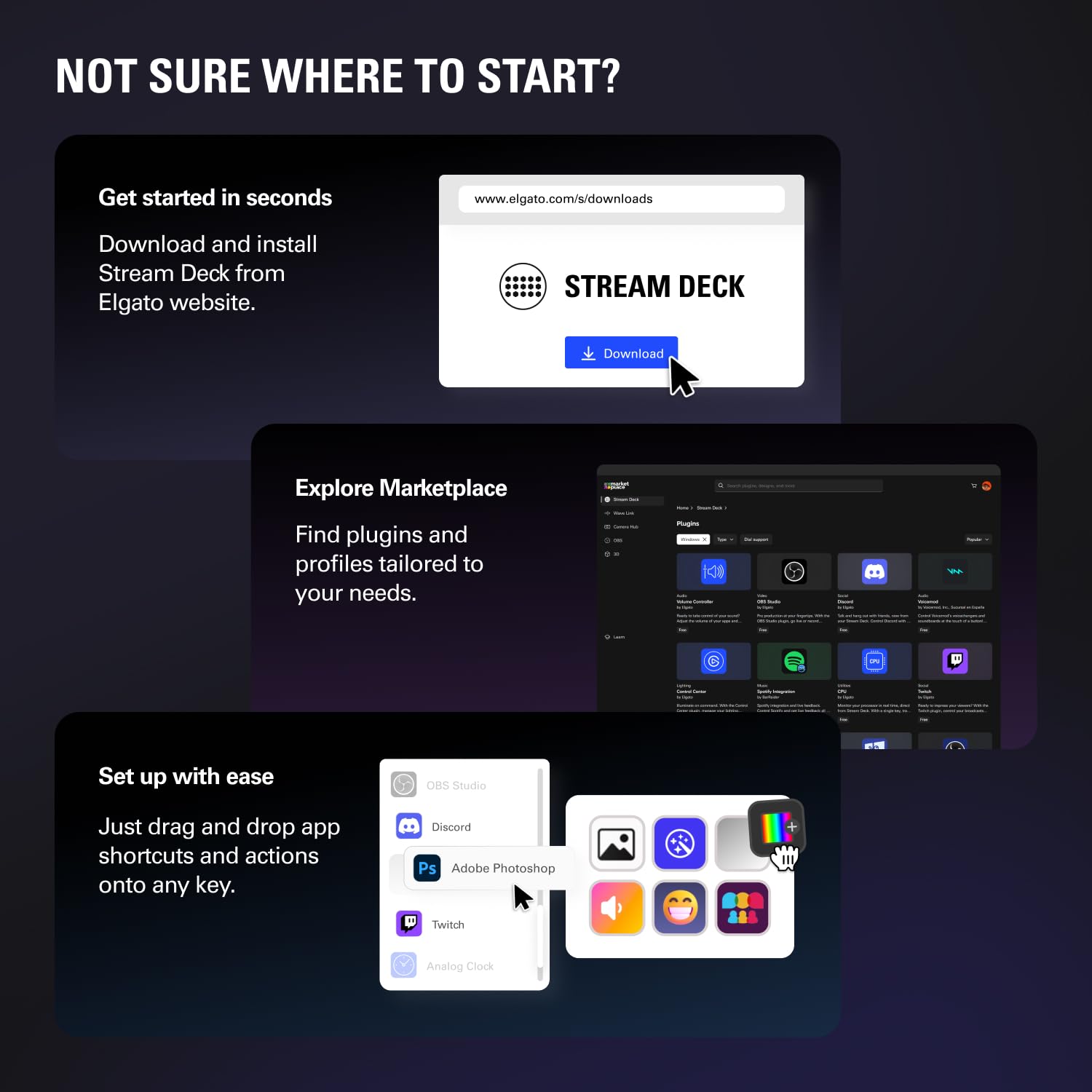 Elgato Stream Deck MK.2 Studio Controller - 15 Macro Keys | USB & Wi-Fi Connectivity | White 8