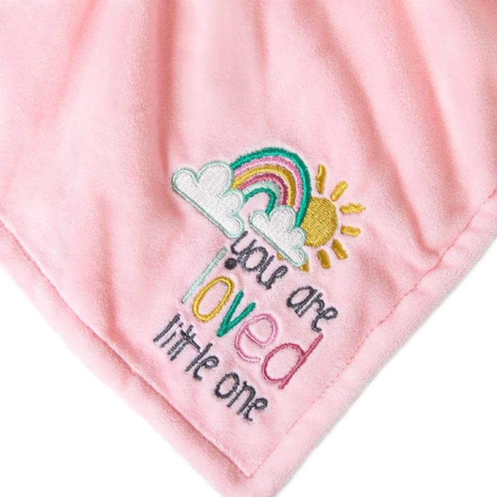 Tiny Tatty Teddy You Are Loved Baby Girl Comforter - Soft Plush Snuggle Toy for Newborns