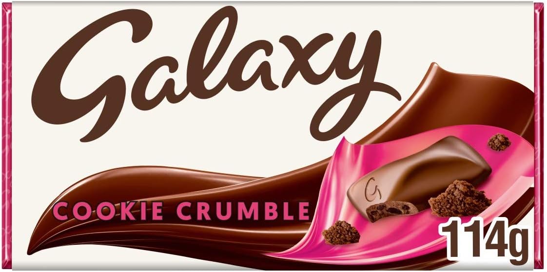 Galaxy Cookie Crumble Milk Chocolate Bar - Movie Night Snack, Chocolate Gift [Blu-ray]