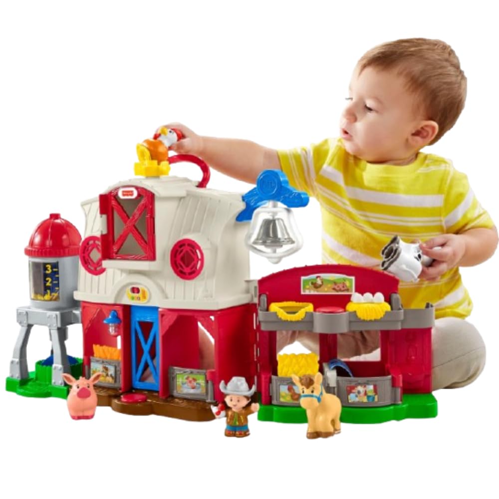 Fisher-Price Little People Caring for Animals Farm - Interactive Electronic Playset for Toddlers 1-5 7