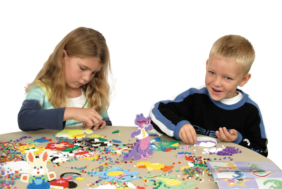 Hama 10.2051 4,000 Beads & 3 Pegboards Creative Playset - Ages 5-10 11