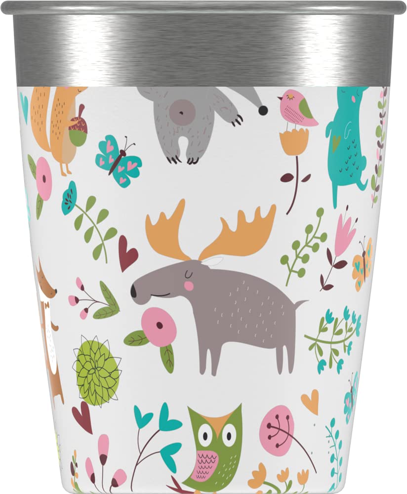 Sigg Kids Stainless Steel Cup Set - 4-Pack with Colorful Designs for Home & On-the-Go 3