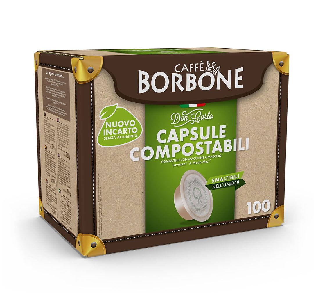 Caffè Borbone Don Carlo Red Coffee Blend - 100 Compostable Capsules