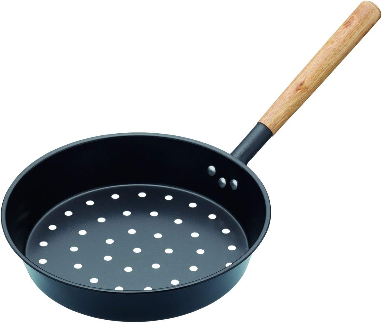 KitchenCraft - Carbon Steel Chestnut Roasting Pan 27 cm