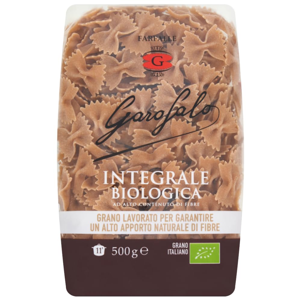 Garofalo Wholewheat Organic Farfalle Dry Pasta, 500g