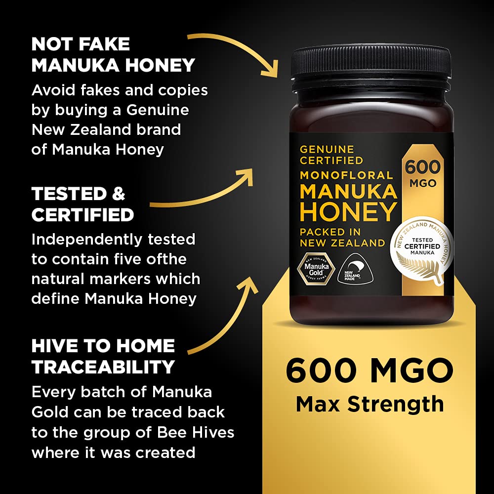 Manuka Gold 600 MGO Manuka Honig, 500 g 4