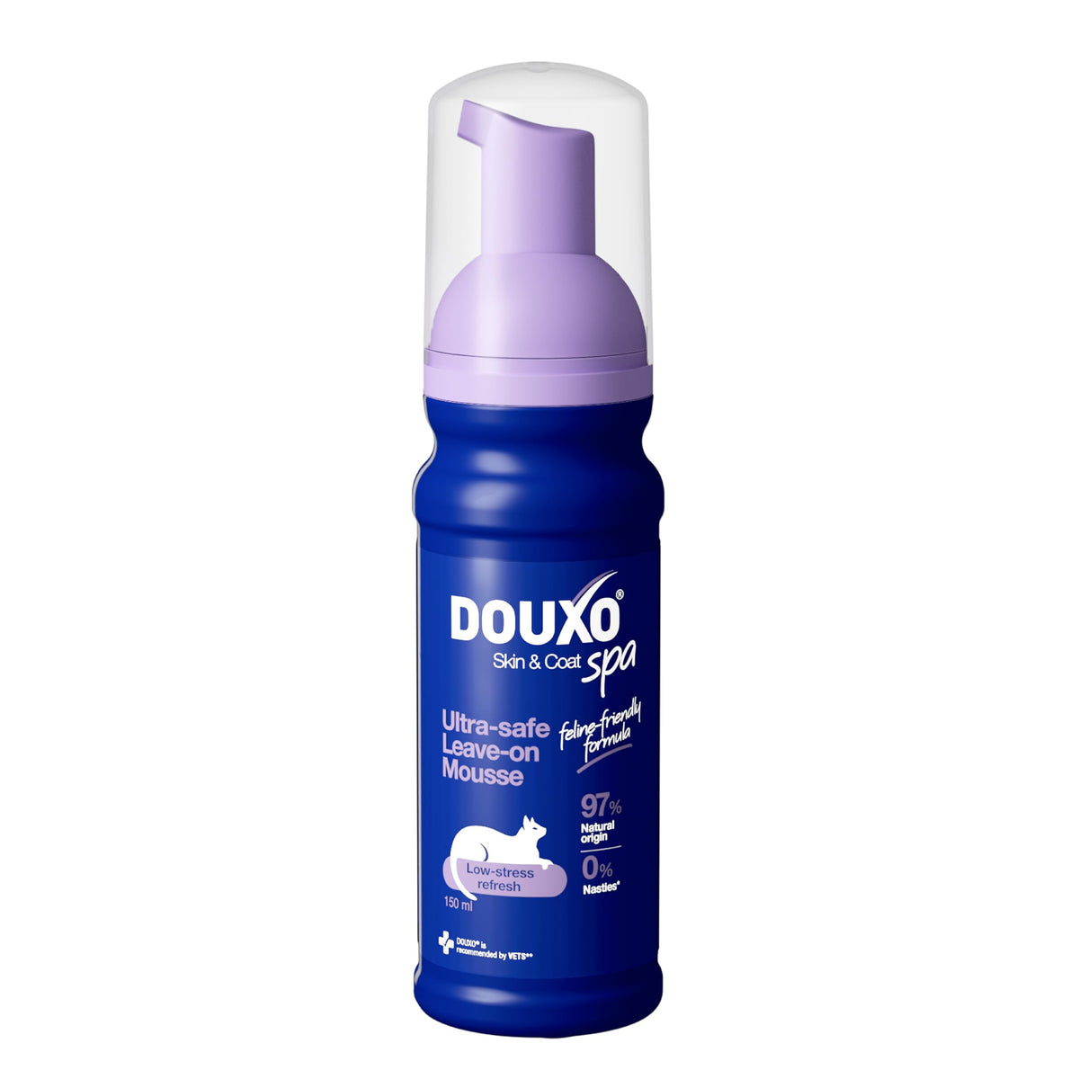 Douxo Skin & Coat Care Mousse - Hypoallergenic Cleansing & Conditioning for Cats | 150 ml