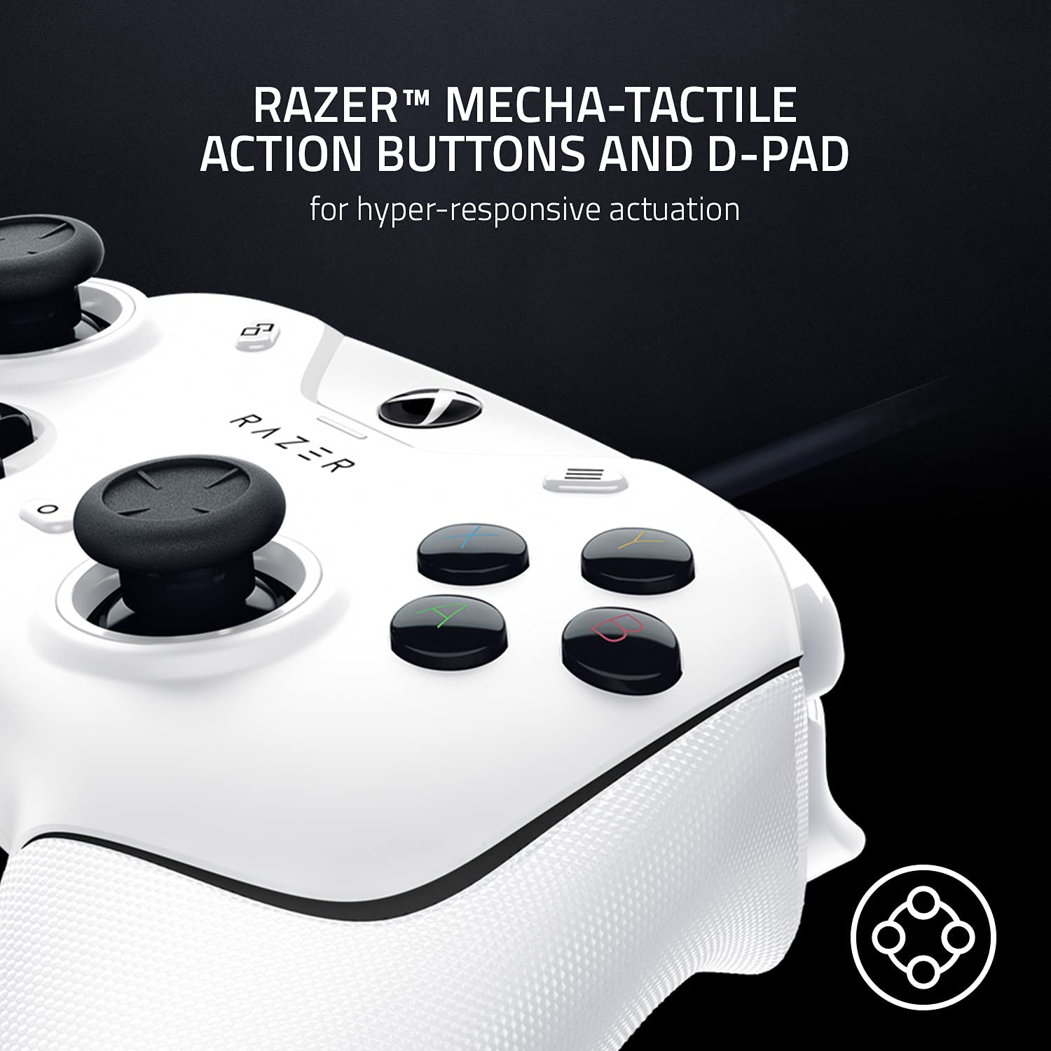 Razer Wolverine V2 – Kabelgebundener Gaming-Controller für Xbox Series X|S, Xbox One und PC – Mercury White 4