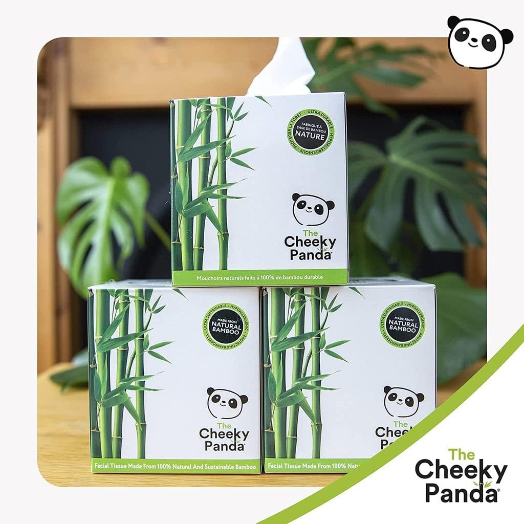 The Cheeky Panda - 100% Bamboo Facial Tissue Cube (Pack of 56)