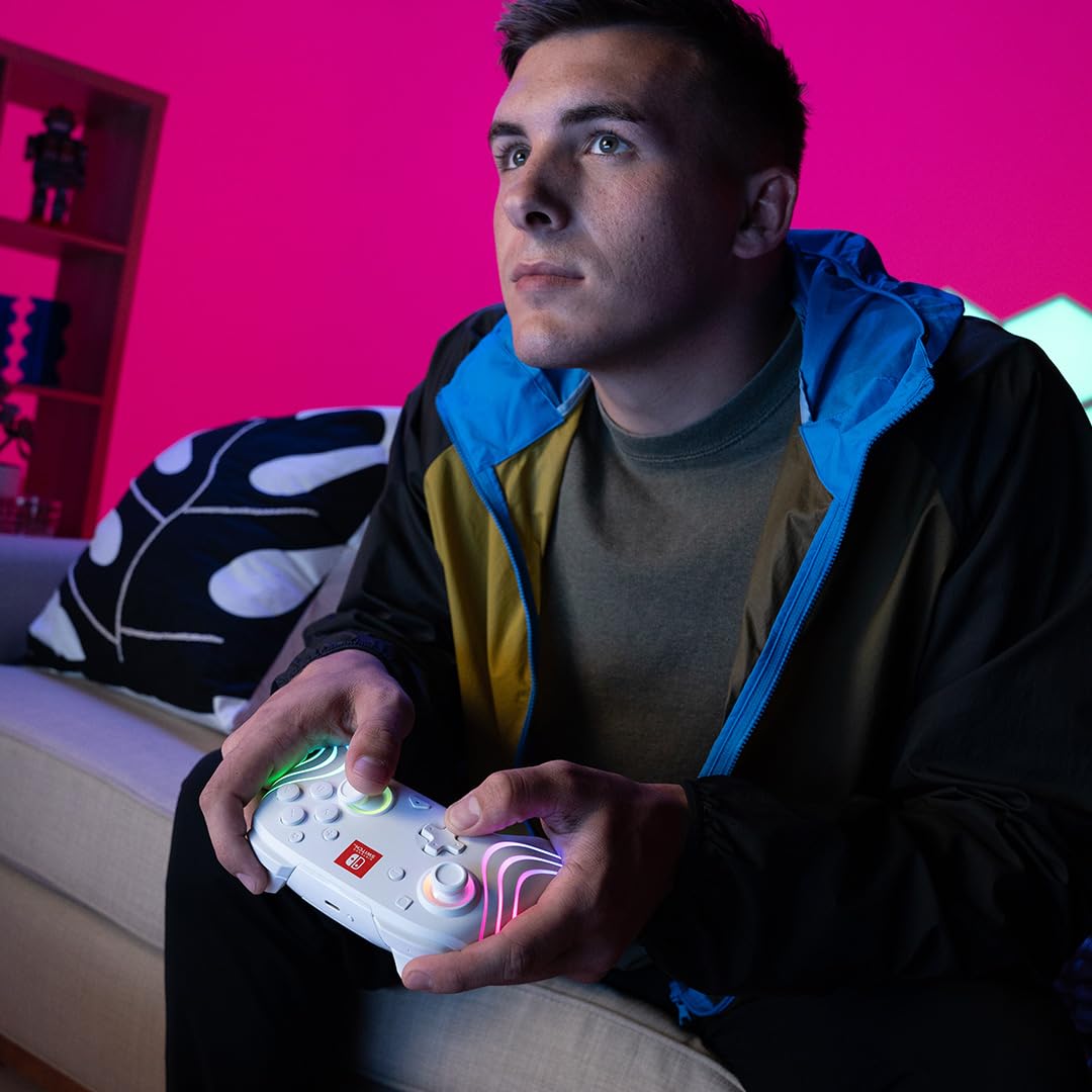 PDP Afterglow Wave Wireless Pro Controller with Full Motion for Nintendo Switch 3