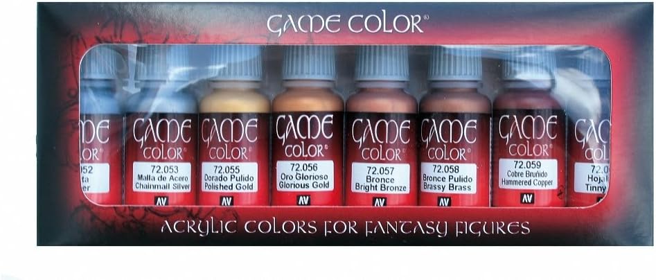 Vallejo Game Metallic Color Set - Waterbased Acrylic Paints for Models 5