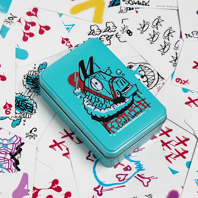 Paladone Fortnite Playing Cards - Standard Deck with Collectible Tin | Adult