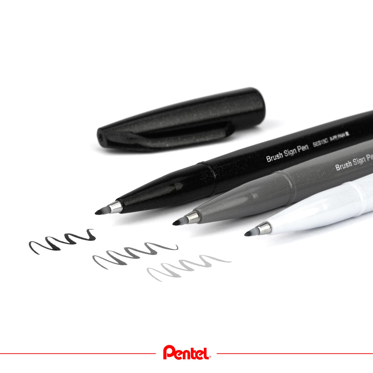 Pentel Brush Sign Pen - Flexible Brush Tip | Black Ink | Acid-Free | Pack of 1 9
