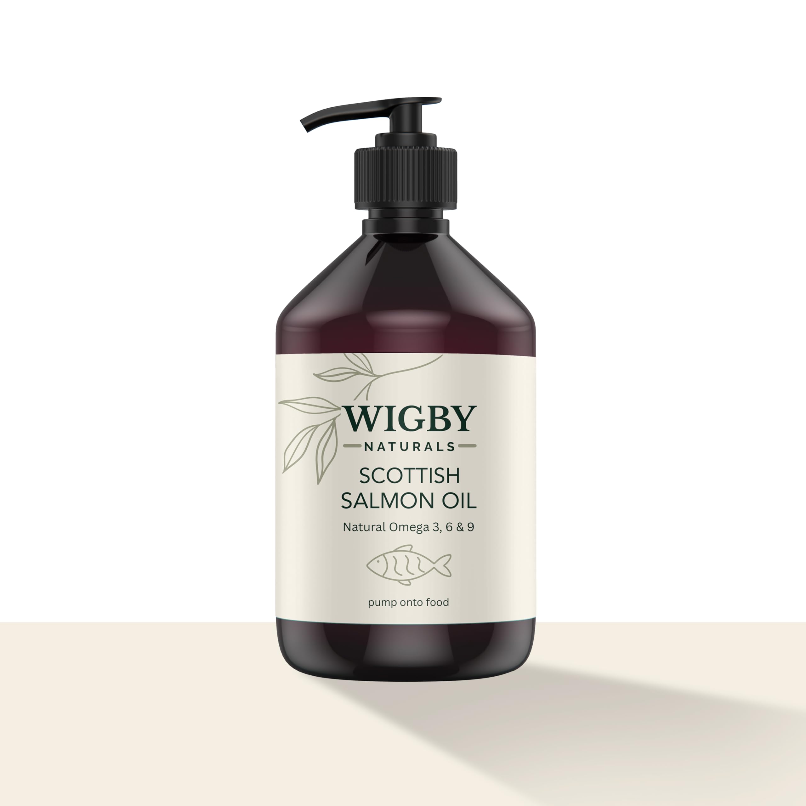 Wigby's Salmon Oil for Dogs & Cats - 1000ml | Rich in Omega 3, 6 & 9 | Supports Skin & Joints