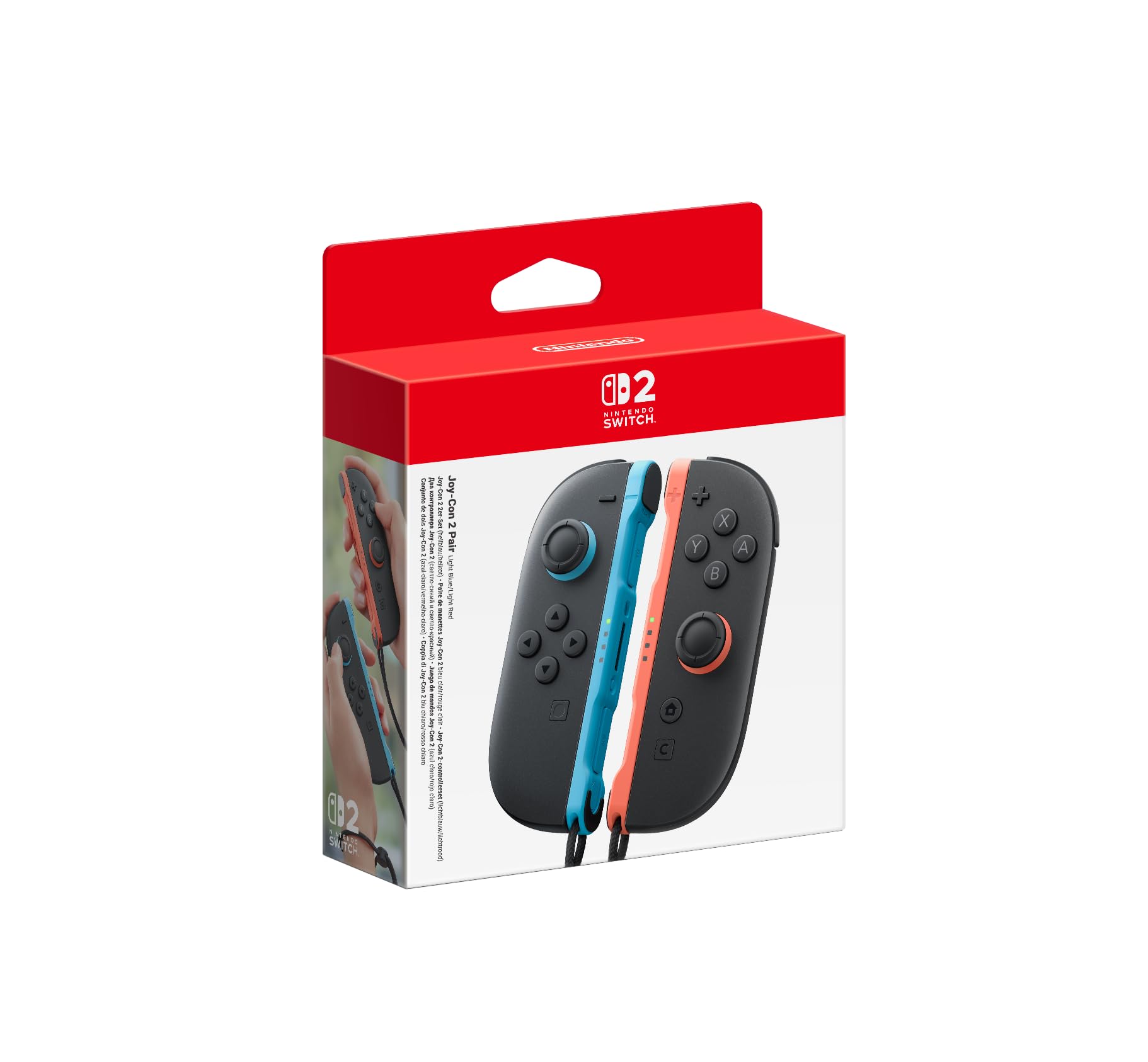 Nintendo Joy-Con 2 Pair - Light Blue and Light Red for Nintendo Switch 2