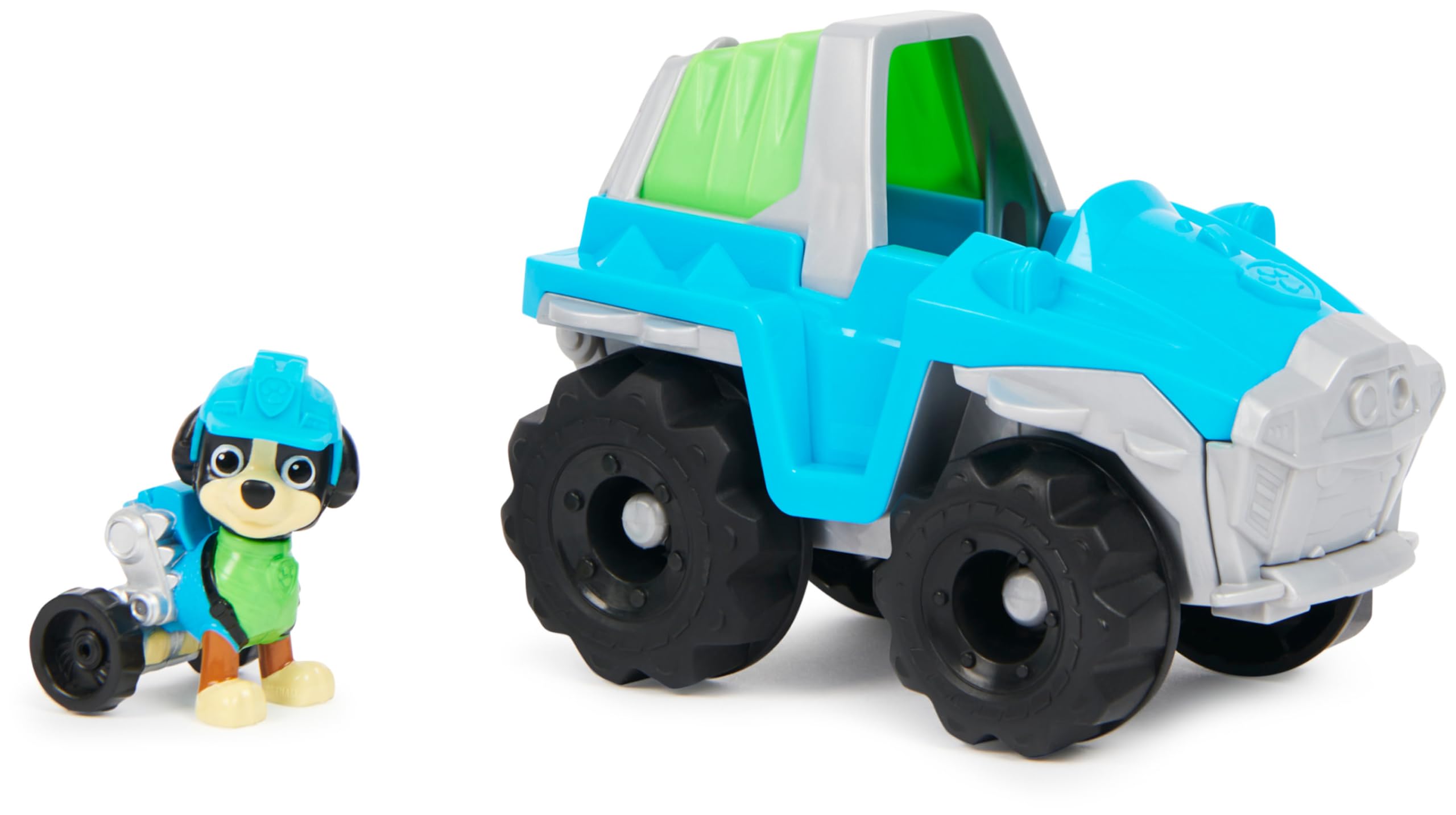Paw Patrol Rex’s Dinosaur Rescue Vehicle with Collectible Action Figure - Sustainably Made Toy Truck for Kids 3+