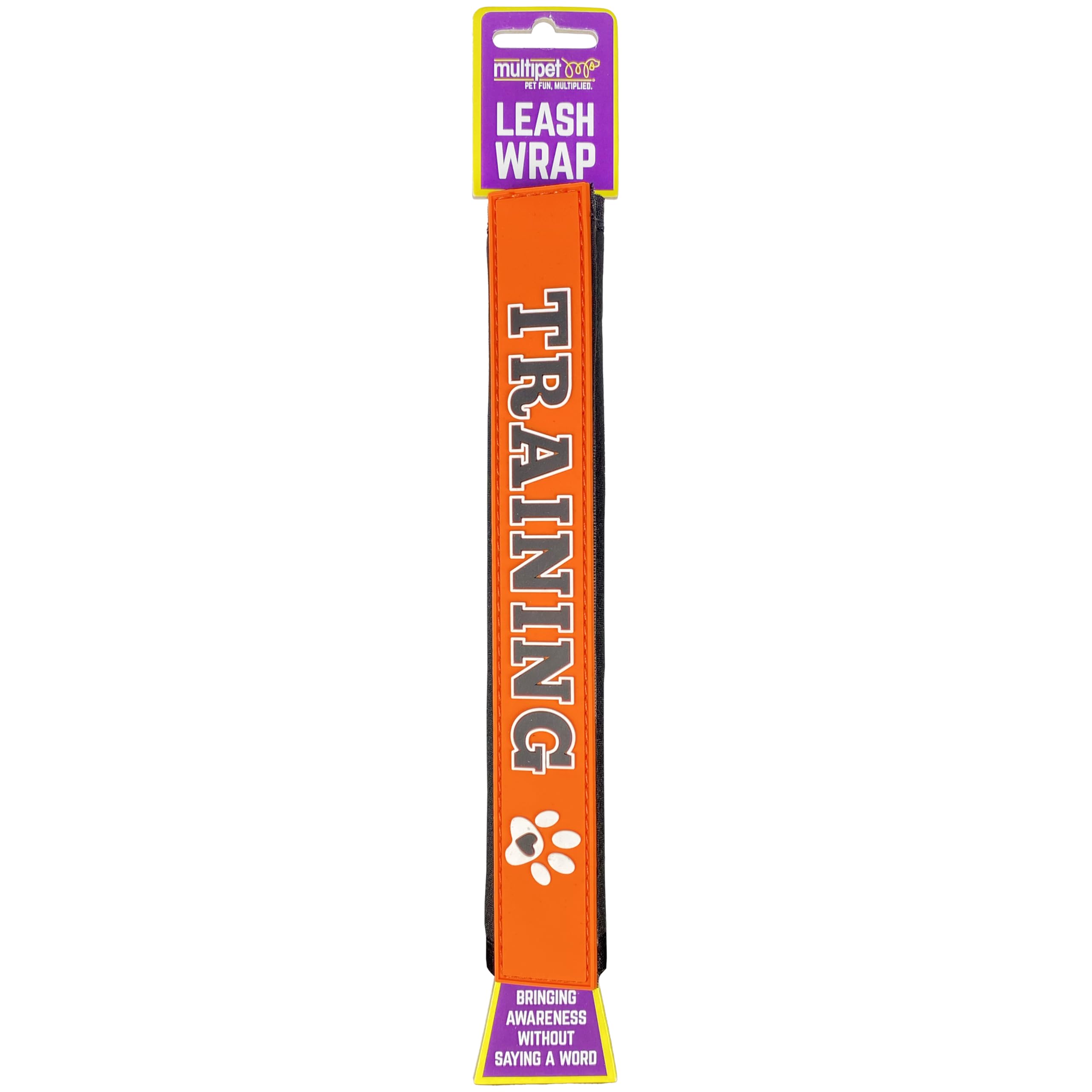 Multipet Leash Wrap Training Aid - Double Sided Polyester | Orange | 1 Inch Size