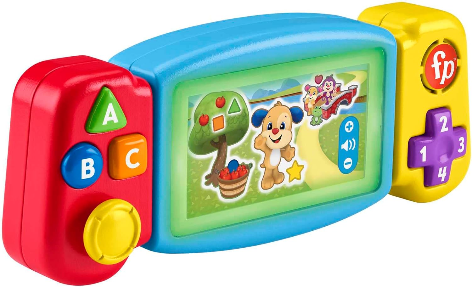Fisher-Price Laugh & Learn Pretend Video Game Toddler Toy with Lights, Sounds & Learning Activities