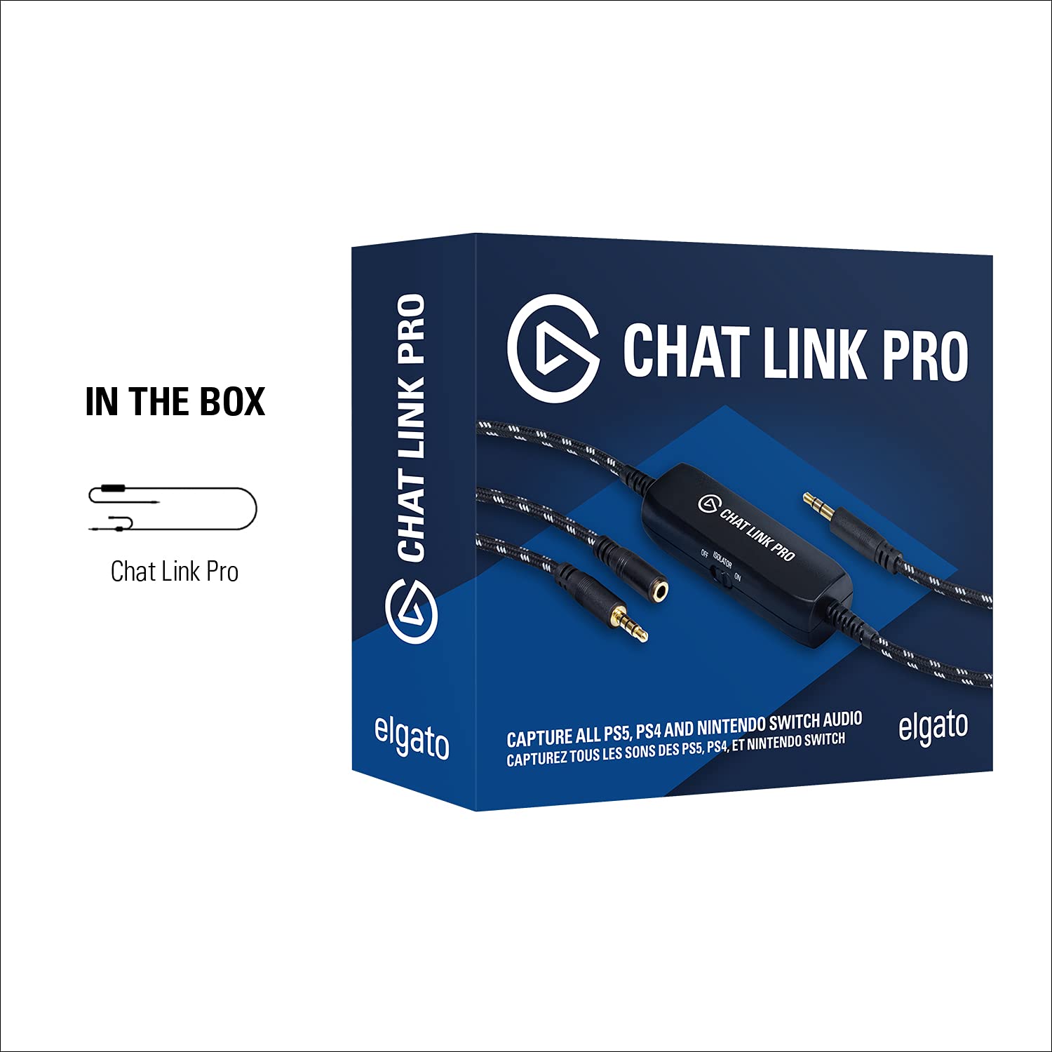 Elgato Chat Link Pro - Audio Adapter, for PS5, PS4, Nintendo Switch, Captur