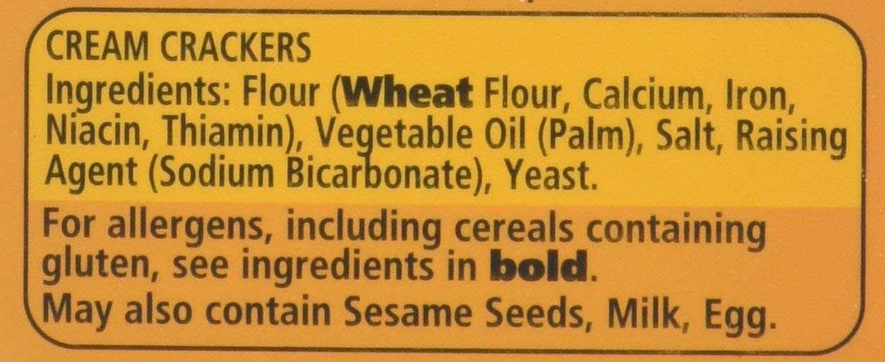 JACOB'S Cream Cracker Multipack 8 Snack Packs, 185 g 4