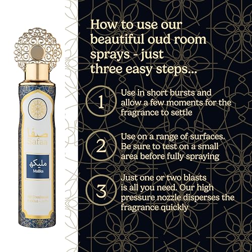 Designer Fragrances - Safaa Oud Air Freshener 3-Pack (300ml Cans) 7