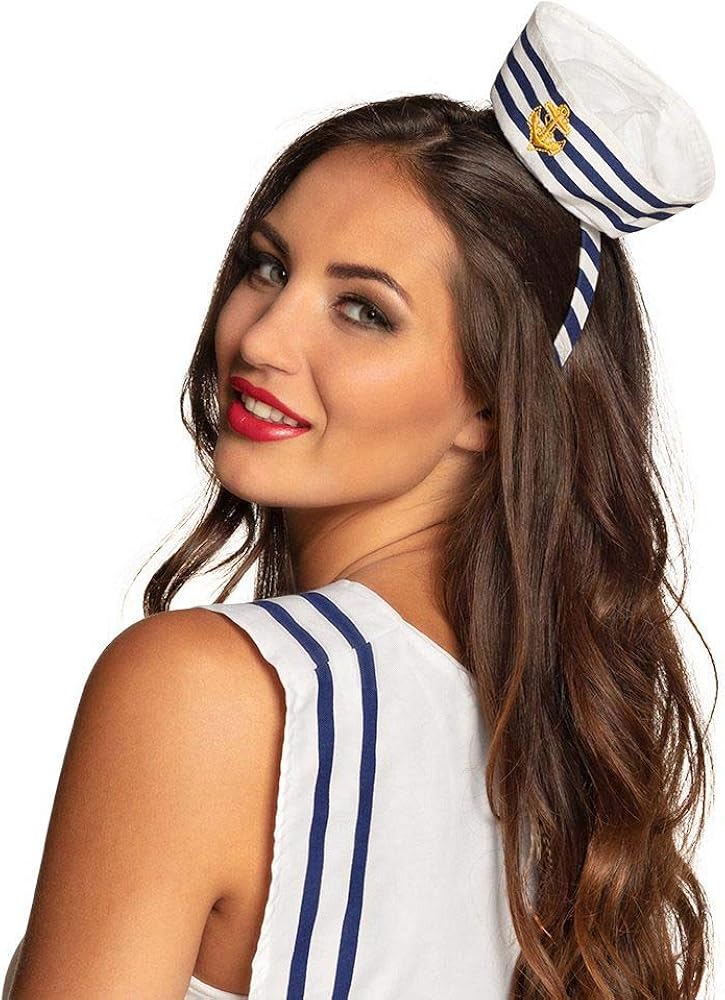 Boland Sailor Girl Tiara Hat with Anchor Embroidery 3