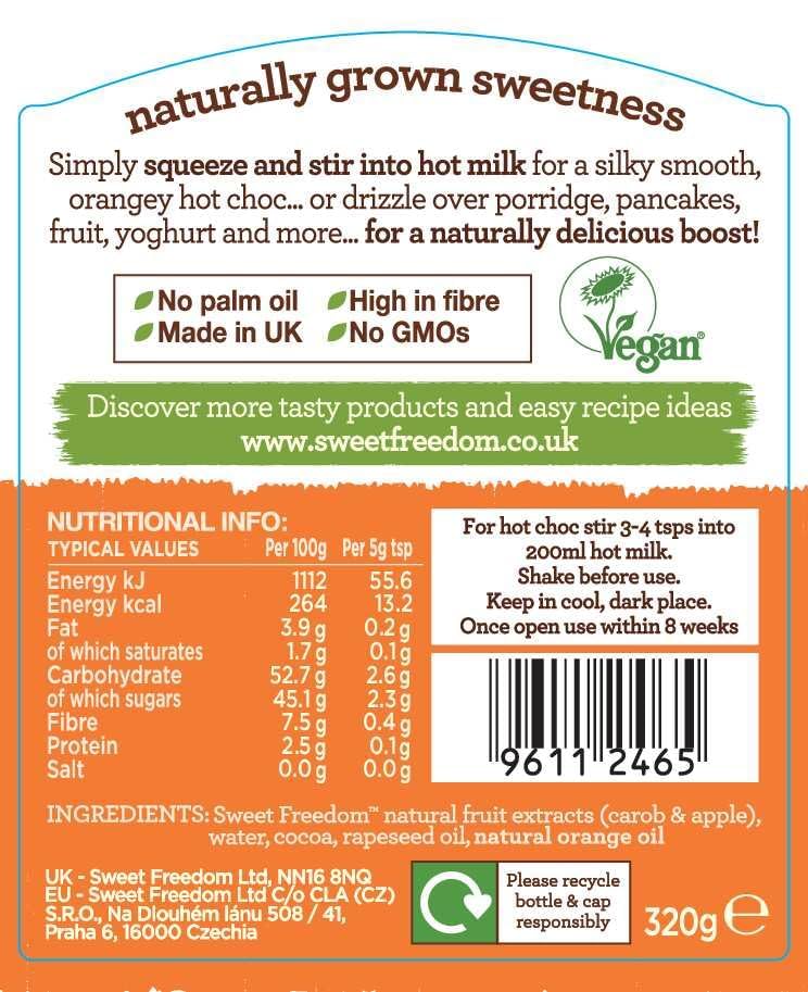 Sweet Freedom - CHOC SHOT Orangen-Gewürz-Schokoladensirup 320g 7