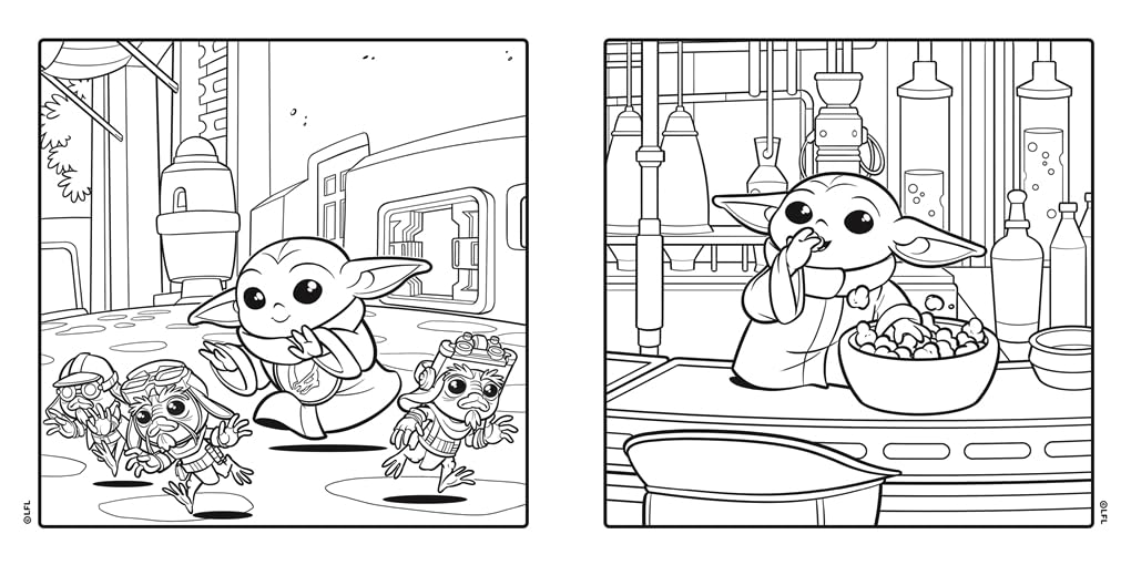 Studio Press Star Wars The Mandalorian and Grogu: A Cute and Cosy Colouring Book | Paperback | English 4
