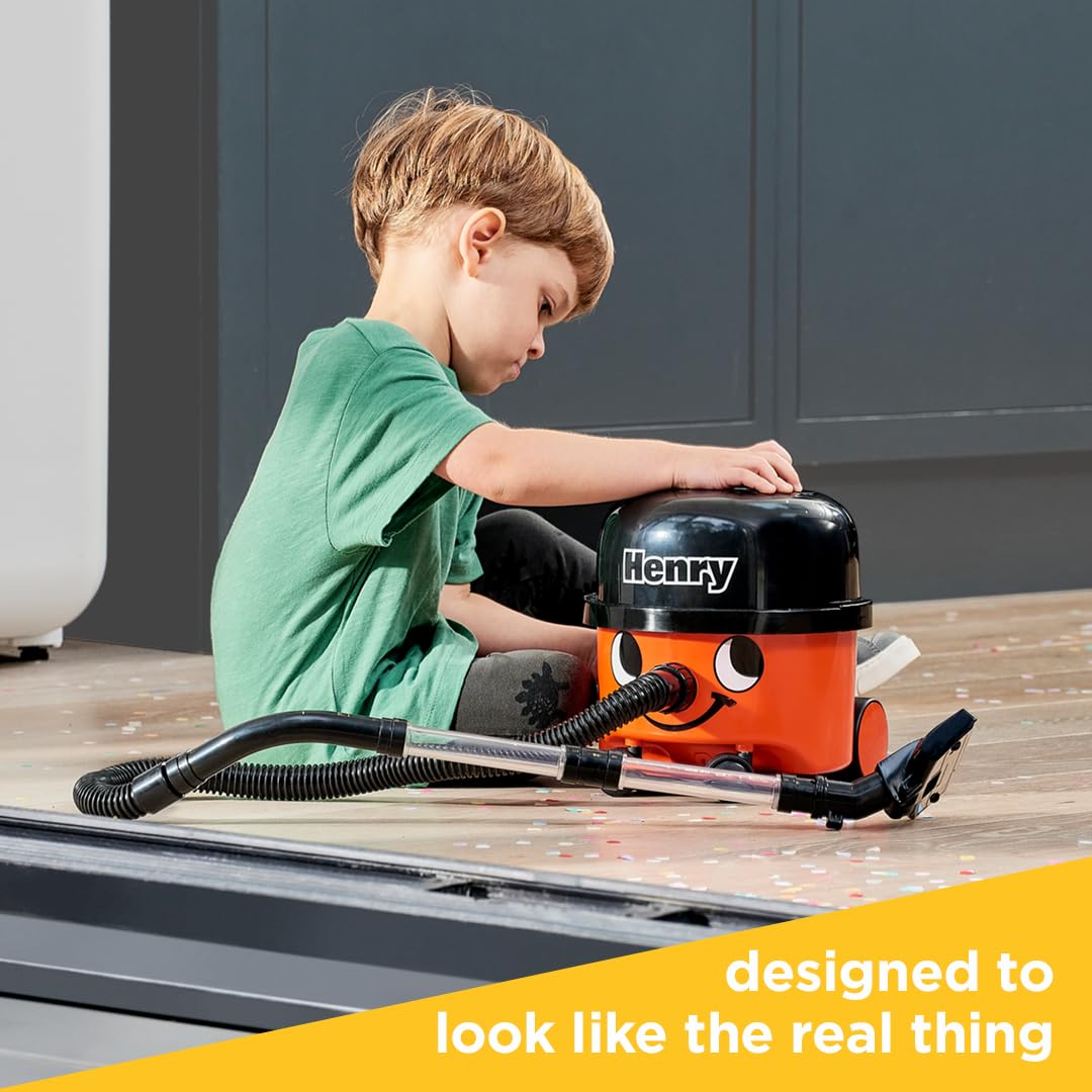 Casdon Henry Vacuum Cleaner Toy - Real Working Suction for Kids 3+ 4