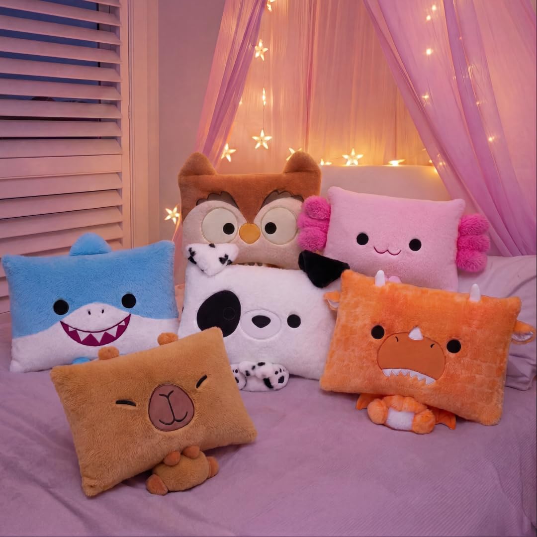 Pillow Peeps Capybara Plush Pillow - Super Soft Polyester | 14 Inch 6