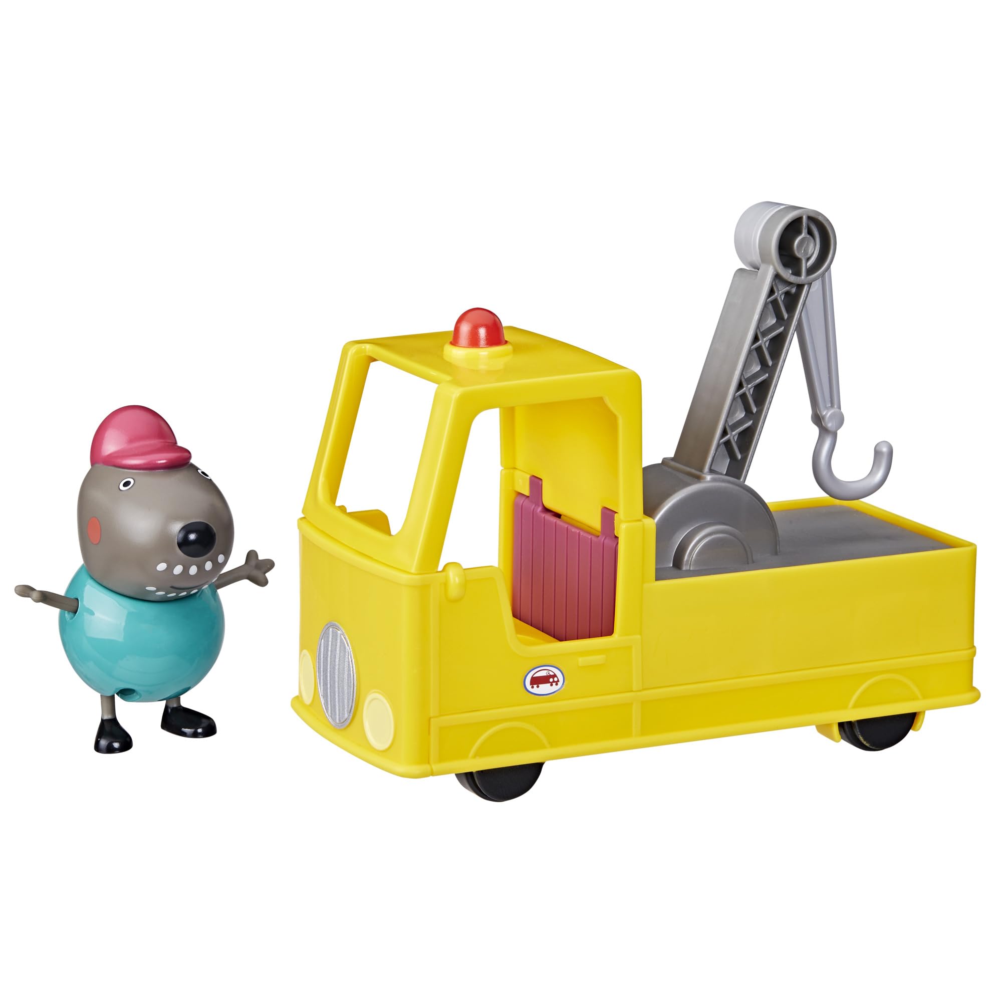 Peppa Pig Granddad Dog's Tow Truck Toy Set - Pull-Back Vehicle with Figure for Ages 3+