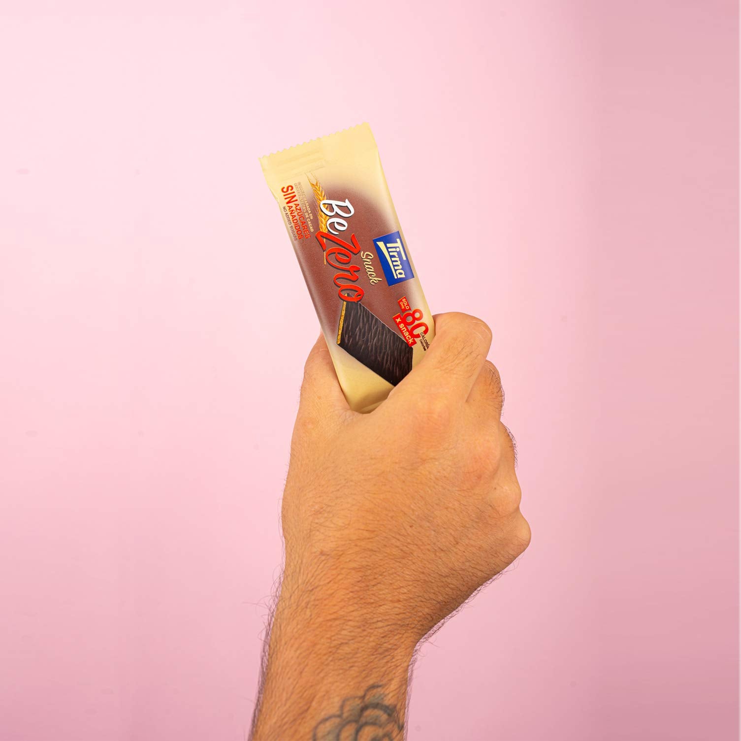 Tirma BeZero Dark Chocolate Dipped Light Biscuits | No Added Sugars, 80 kcal Each | 6 Individually Wrapped Snacks