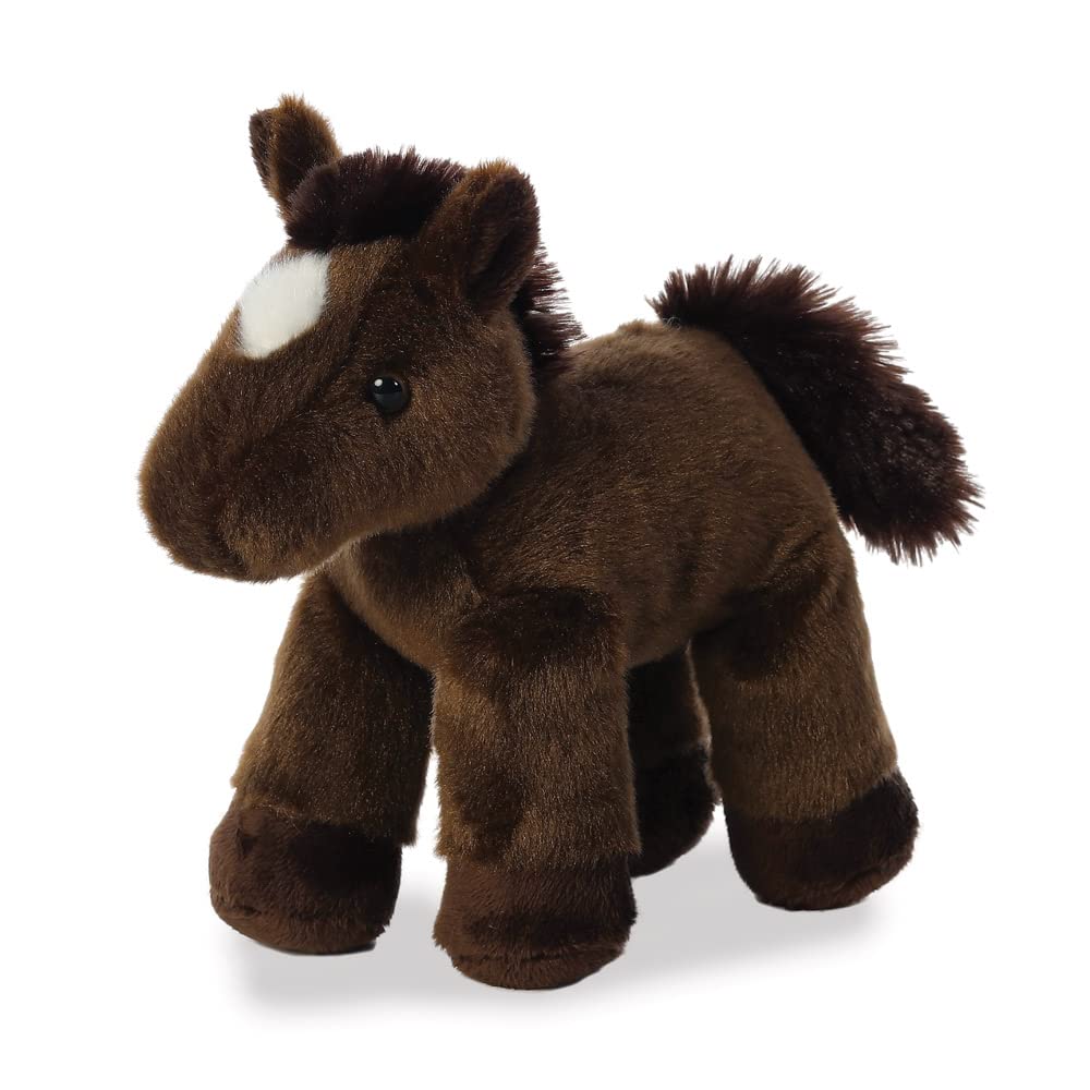 Aurora World Mini Flopsies Chestnut Horse - Soft Plush Toy for All Ages 5
