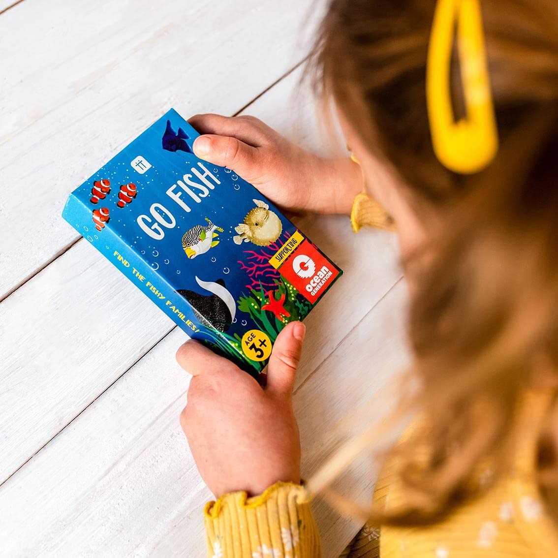 Talking Tables Go Fish Card Game for Kids - Animal Snap Travel Game with Fishy Facts 3