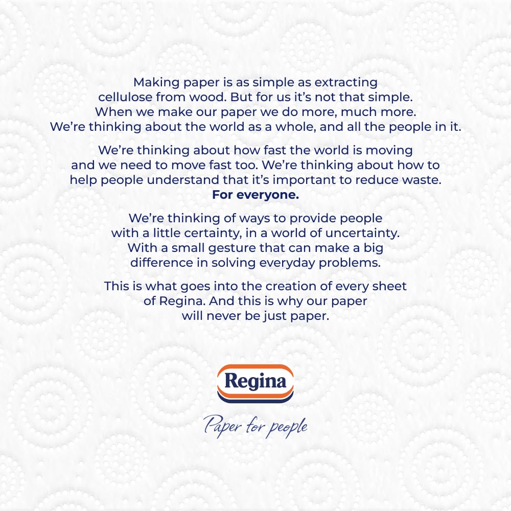 Regina Absorb Küchentücher – 2 Rollen, super saugfähig, 2-lagig, extragroße Tücher für Reinigung und Lebensmittelkontakt 4