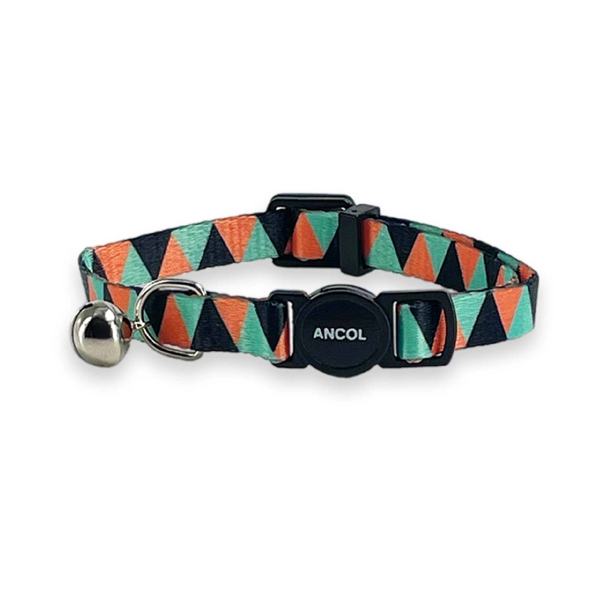 Ancol Adjustable Cat Collar - 20-30cm Size | Safety Bell | Break-Away Buckle