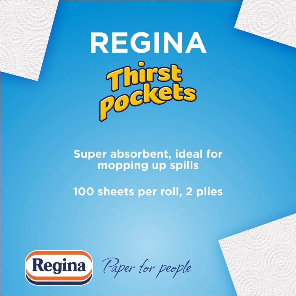 Regina - Thirst Pockets Küchenrolle, 6 Rollen 4