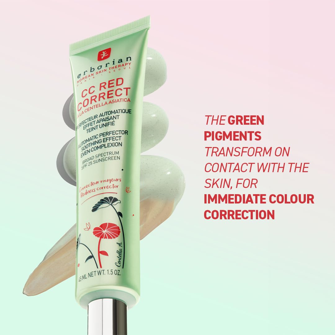 Erborian CC Red Correct with Centella Asiatica - Imperfection-Covering Cream (0.2 g) 3