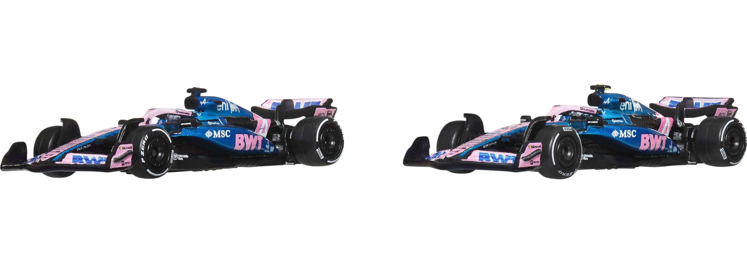 Hot Wheels Premium BWT Alpine Formula One Team 2-Pack 1:64 Scale Die-Cast Cars