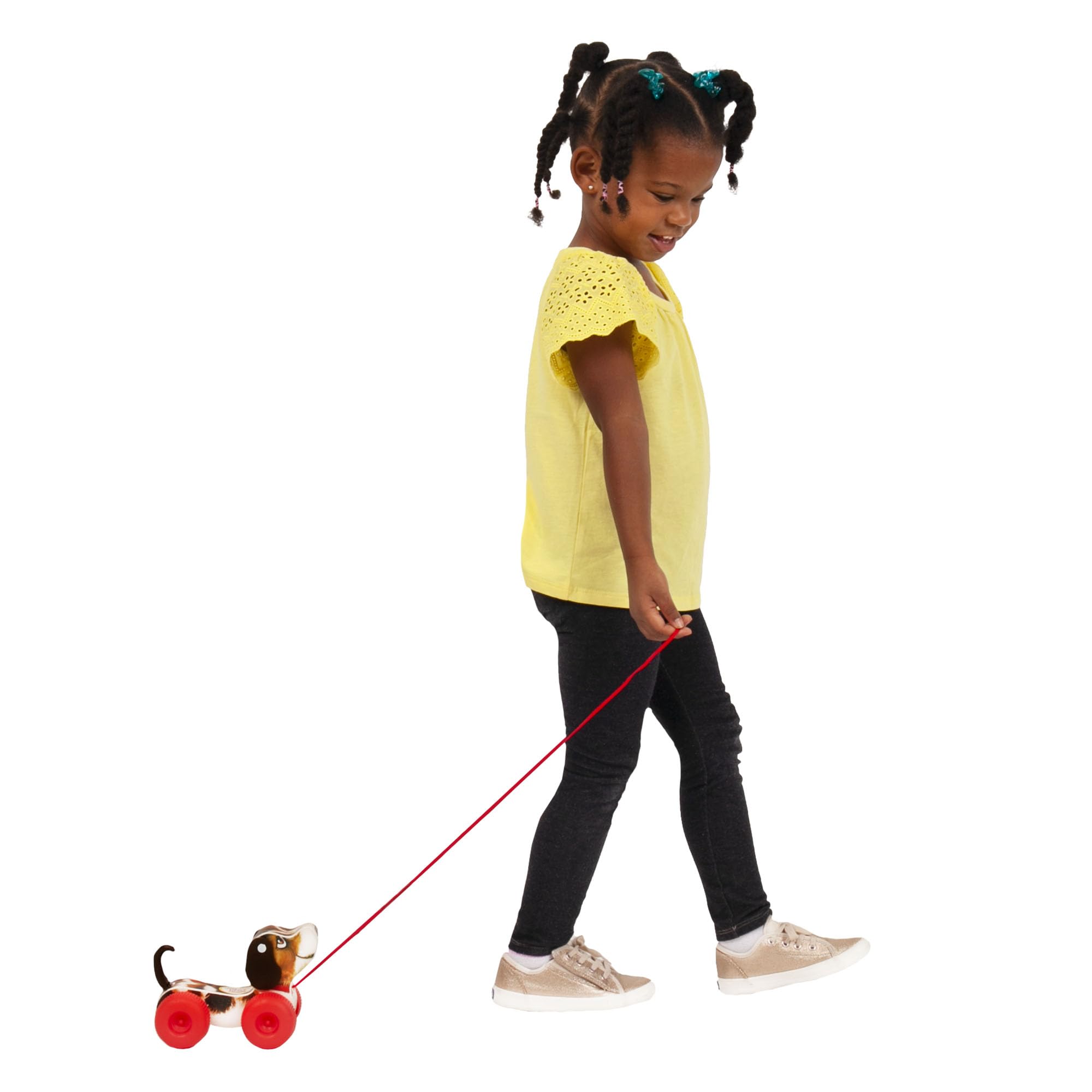 Fisher-Price Little Snoopy Pull-Along Toy - Retro Wooden Dog for Toddlers 6m+ 10